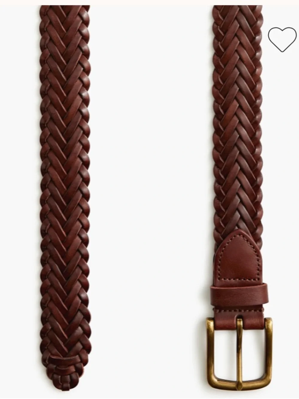 J crew Leather braided belt